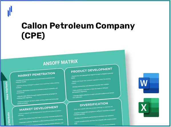 Callon Petroleum Company (CPE)Ansoff Matrix