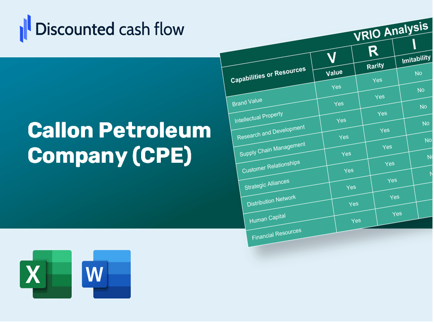 Callon Petroleum Company (CPE): VRIO Analysis [10-2024 Updated]