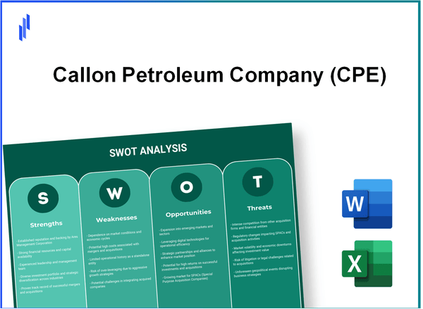 Callon Petroleum Company (CPE) SWOT Analysis