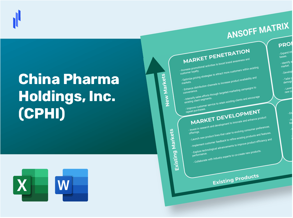 China Pharma Holdings, Inc. (CPHI)Ansoff Matrix