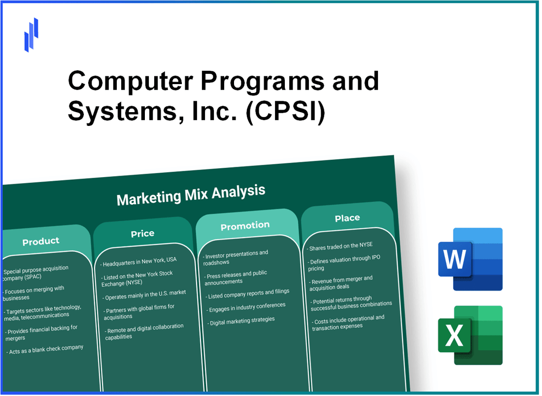 Marketing Mix Analysis of Computer Programs and Systems, Inc. (CPSI)