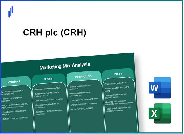 Marketing Mix Analysis of CRH plc (CRH)