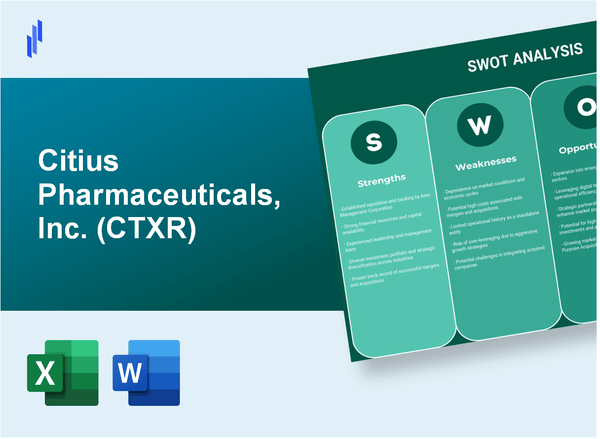 Citius Pharmaceuticals, Inc. (CTXR) SWOT Analysis