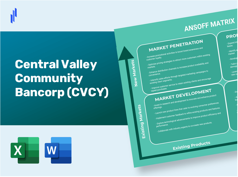 Central Valley Community Bancorp (CVCY)Ansoff Matrix