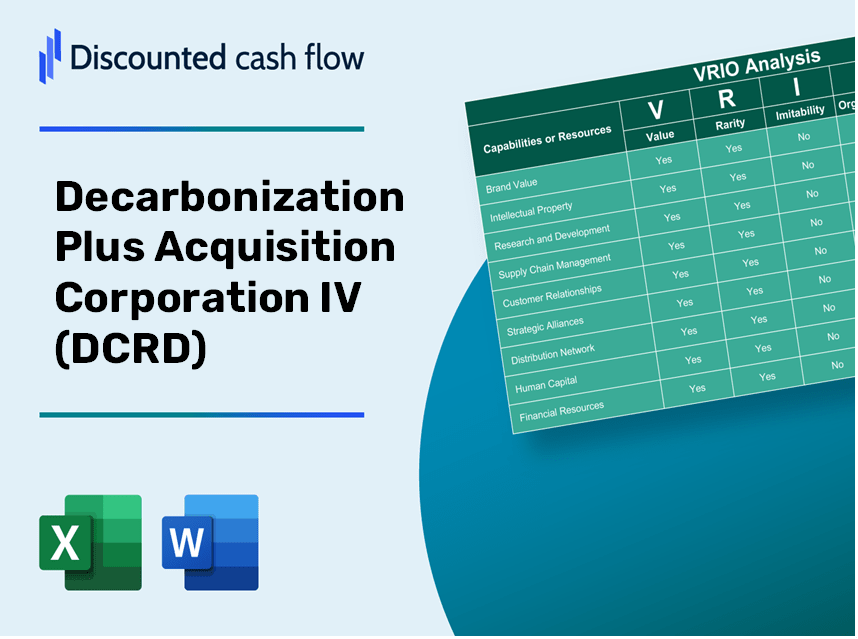 Decarbonization Plus Acquisition Corporation IV (DCRD): VRIO Analysis [10-2024 Updated]