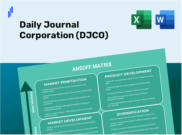 Daily Journal Corporation (DJCO)Ansoff Matrix