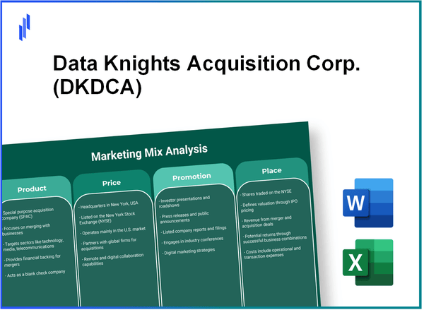 Marketing Mix Analysis of Data Knights Acquisition Corp. (DKDCA)