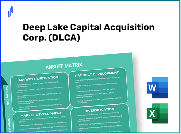 Deep Lake Capital Acquisition Corp. (DLCA)Ansoff Matrix