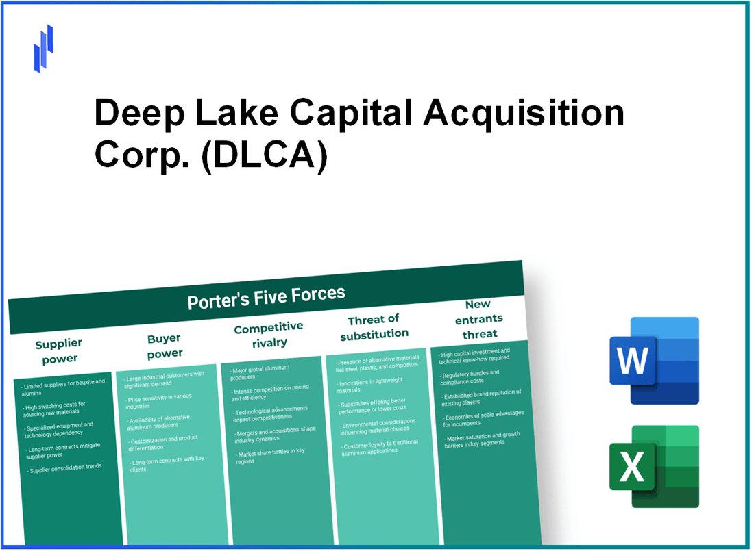 What are the Porter’s Five Forces of Deep Lake Capital Acquisition Corp. (DLCA)?