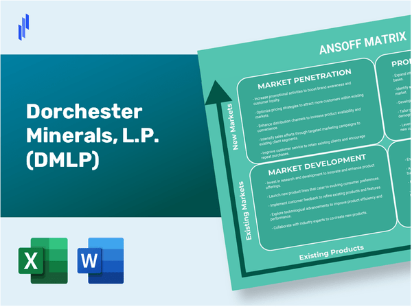 Dorchester Minerals, L.P. (DMLP)Ansoff Matrix