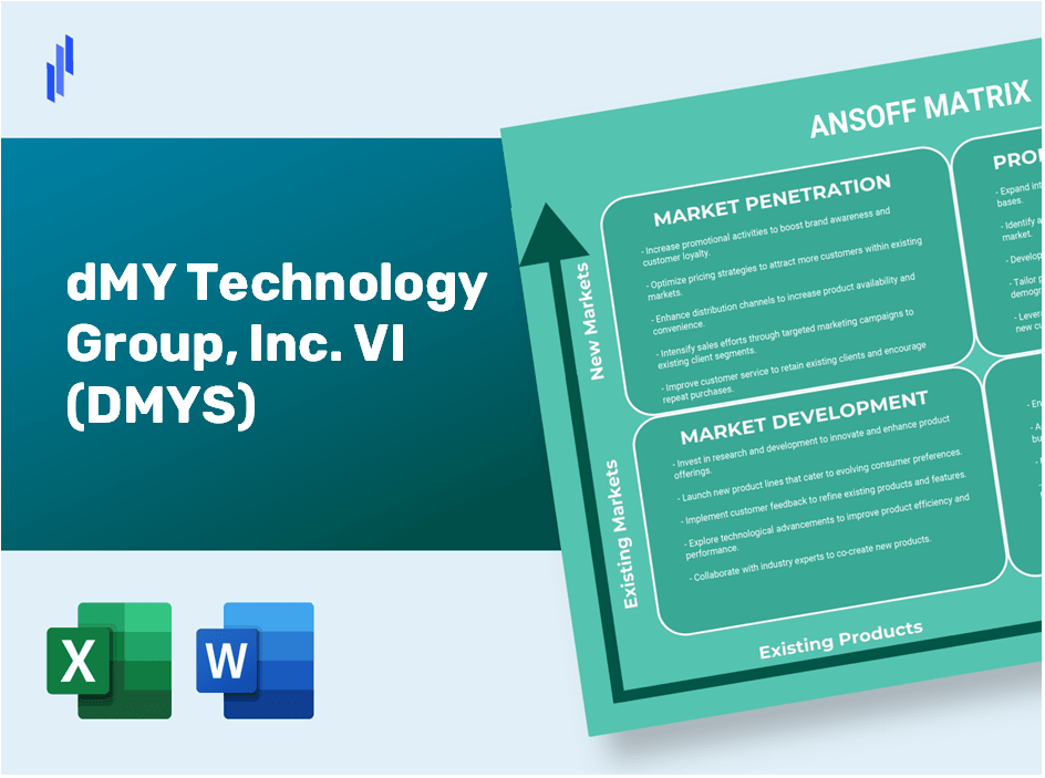 dMY Technology Group, Inc. VI (DMYS)Ansoff Matrix