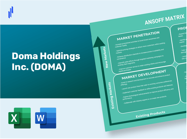 Doma Holdings Inc. (DOMA)Ansoff Matrix