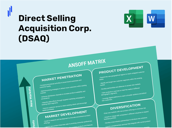 Direct Selling Acquisition Corp. (DSAQ)Ansoff Matrix