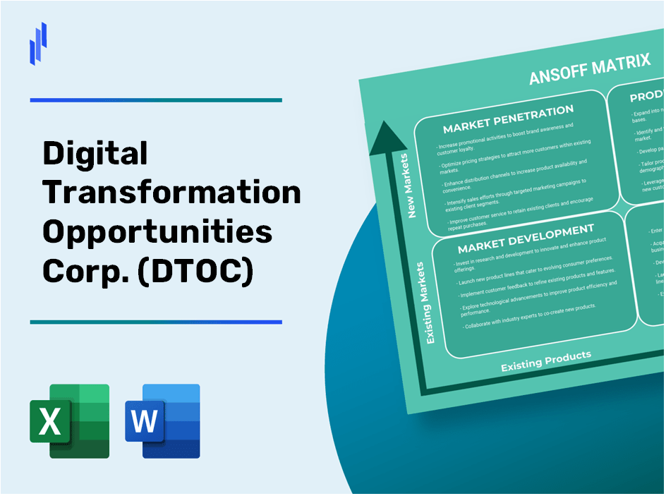 Digital Transformation Opportunities Corp. (DTOC)Ansoff Matrix