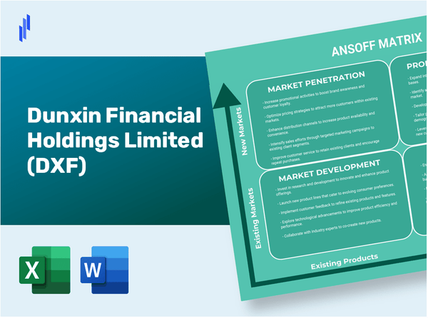 Dunxin Financial Holdings Limited (DXF)Ansoff Matrix