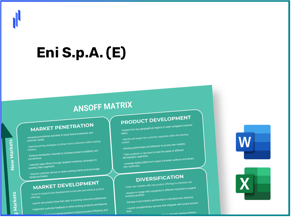 Eni S.p.A. (E)Ansoff Matrix