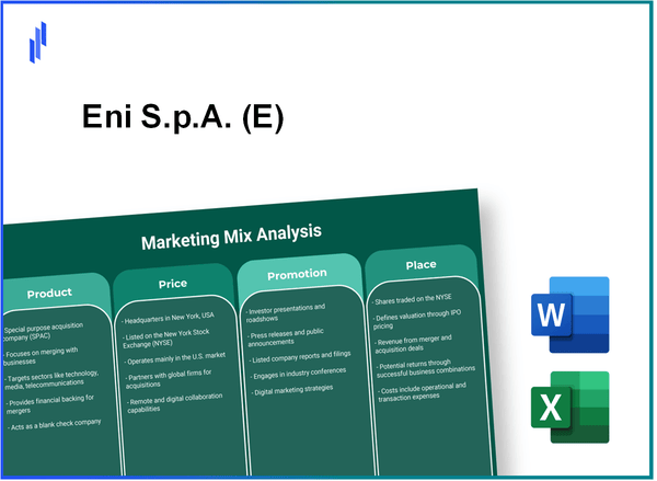 Marketing Mix Analysis of Eni S.p.A. (E)