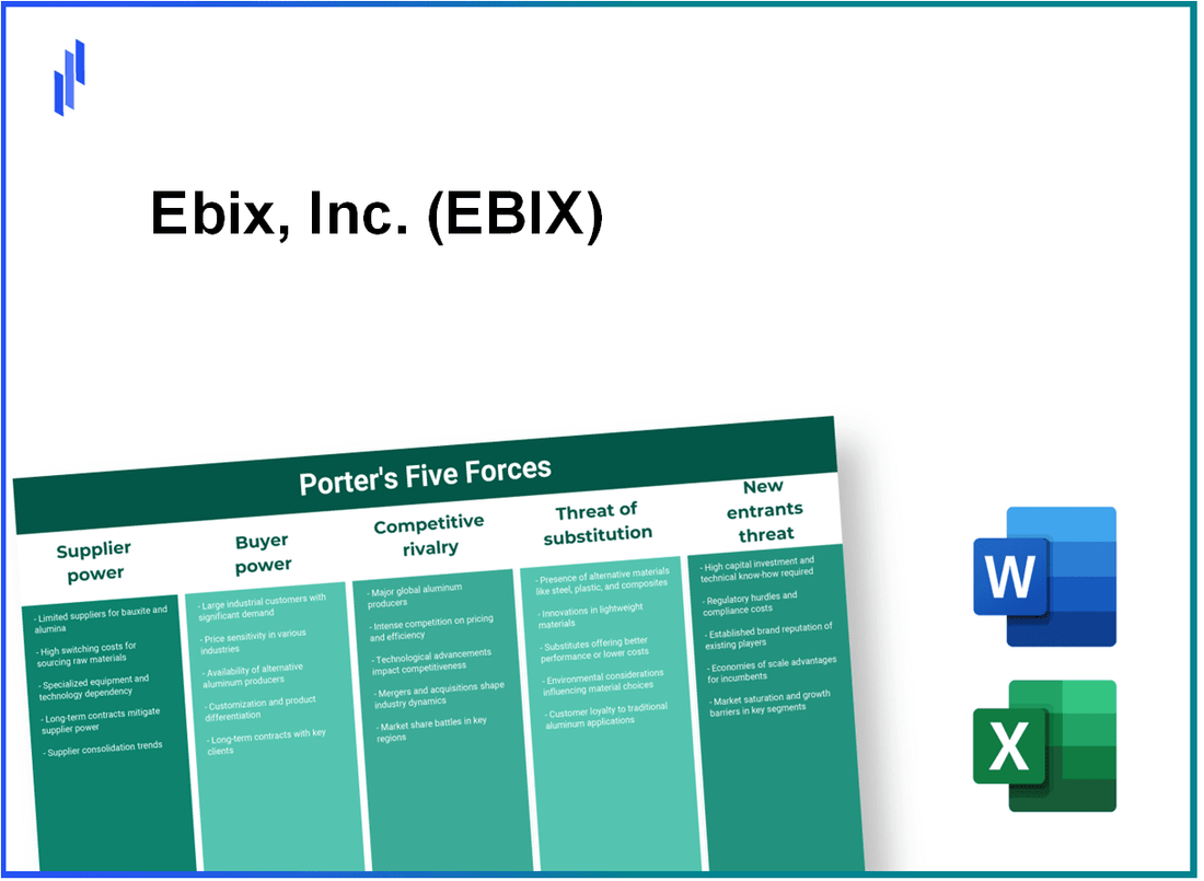 What are the Porter’s Five Forces of Ebix, Inc. (EBIX)?