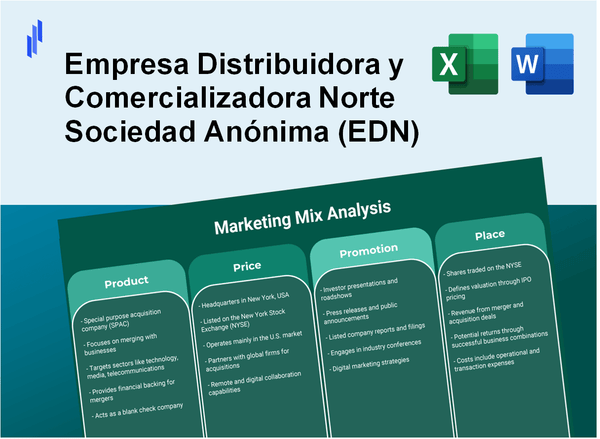 Marketing Mix Analysis of Empresa Distribuidora y Comercializadora Norte Sociedad Anónima (EDN)