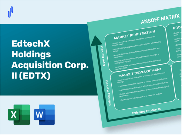 EdtechX Holdings Acquisition Corp. II (EDTX)Ansoff Matrix