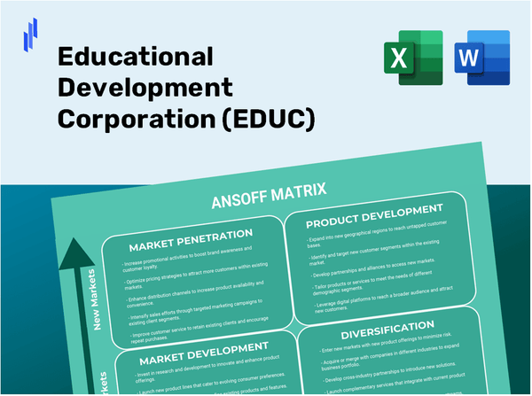 Educational Development Corporation (EDUC)Ansoff Matrix