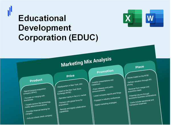 Marketing Mix Analysis of Educational Development Corporation (EDUC)