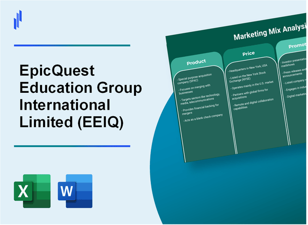 Marketing Mix Analysis of EpicQuest Education Group International Limited (EEIQ)