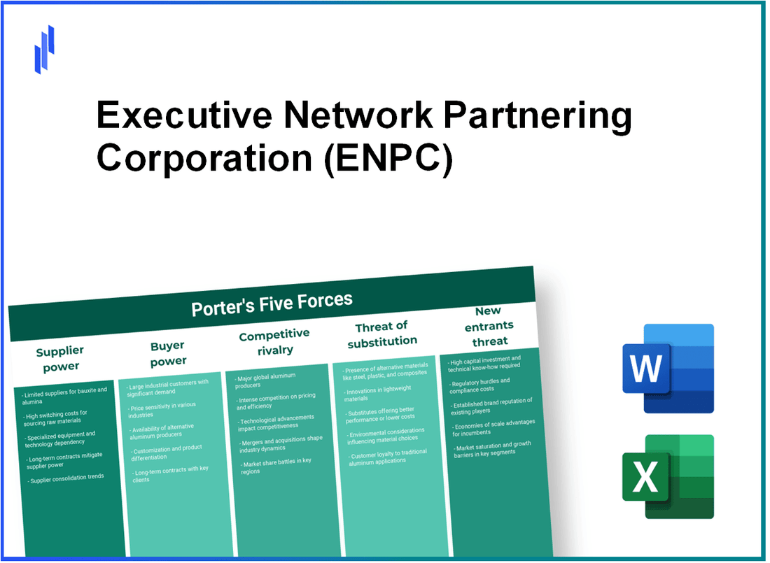 What are the Porter’s Five Forces of Executive Network Partnering Corporation (ENPC)?