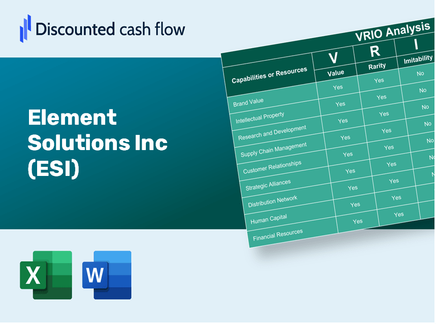 Element Solutions Inc (ESI): VRIO Analysis [10-2024 Updated]