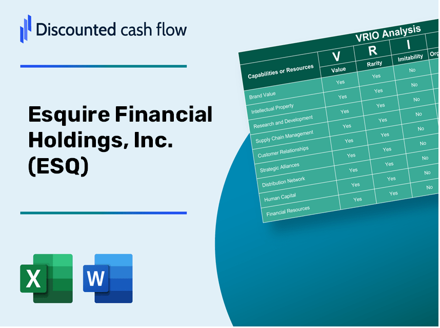 Esquire Financial Holdings, Inc. (ESQ): VRIO Analysis [10-2024 Updated]