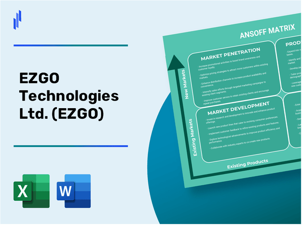 EZGO Technologies Ltd. (EZGO)Ansoff Matrix