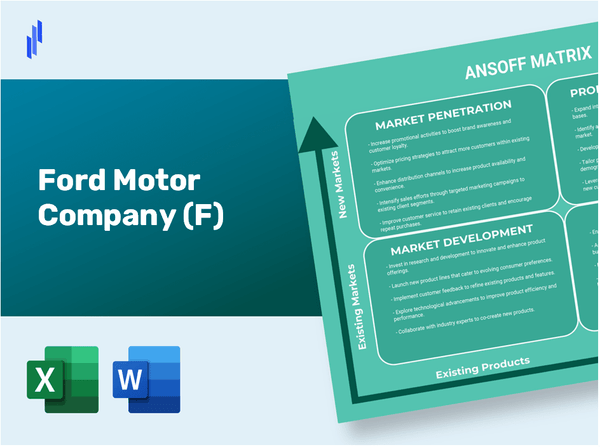 Ford Motor Company (F)Ansoff Matrix