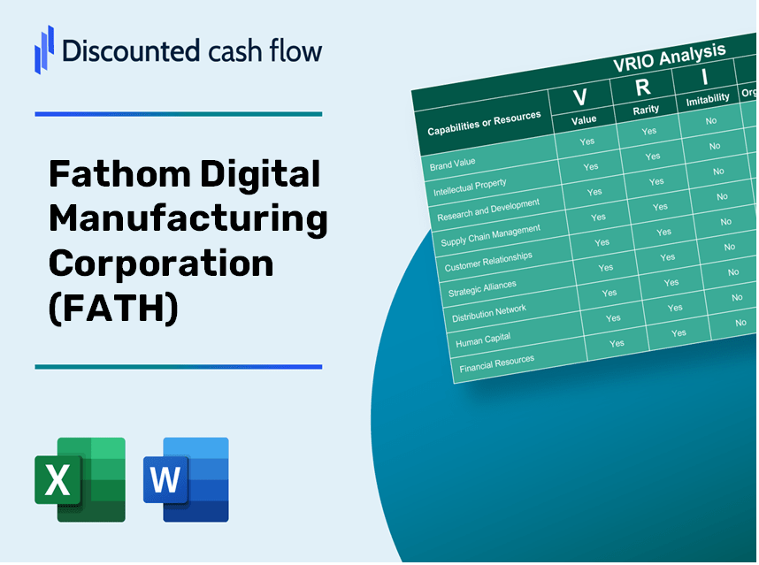 Fathom Digital Manufacturing Corporation (FATH): VRIO Analysis [10-2024 Updated]