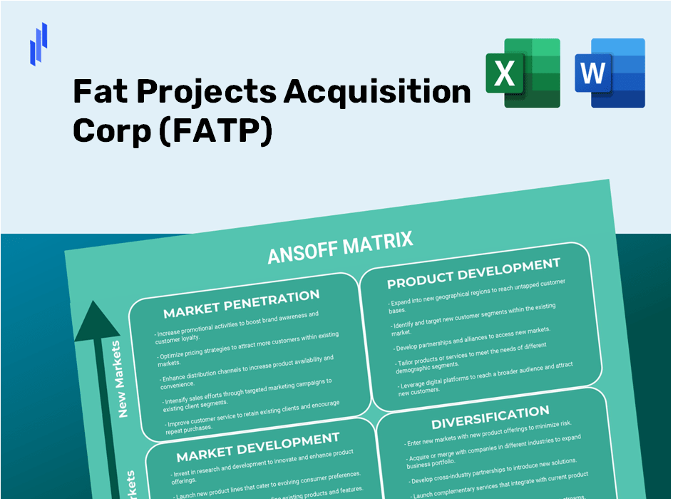 Fat Projects Acquisition Corp (FATP)Ansoff Matrix