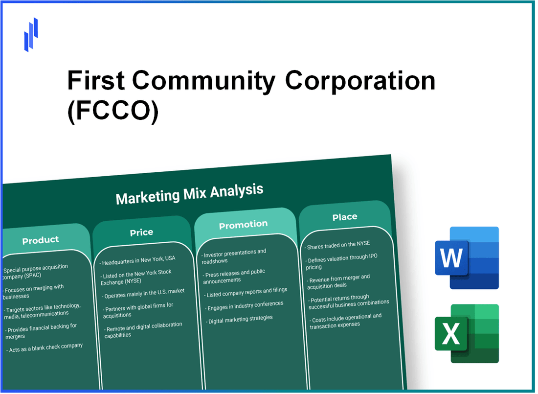 Marketing Mix Analysis of First Community Corporation (FCCO)