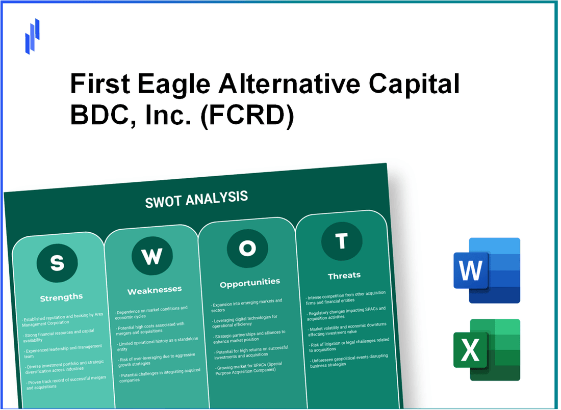 First Eagle Alternative Capital BDC, Inc. (FCRD) SWOT Analysis