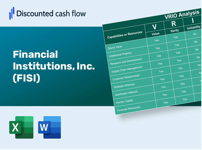 Financial Institutions, Inc. (FISI): VRIO Analysis [10-2024 Updated]