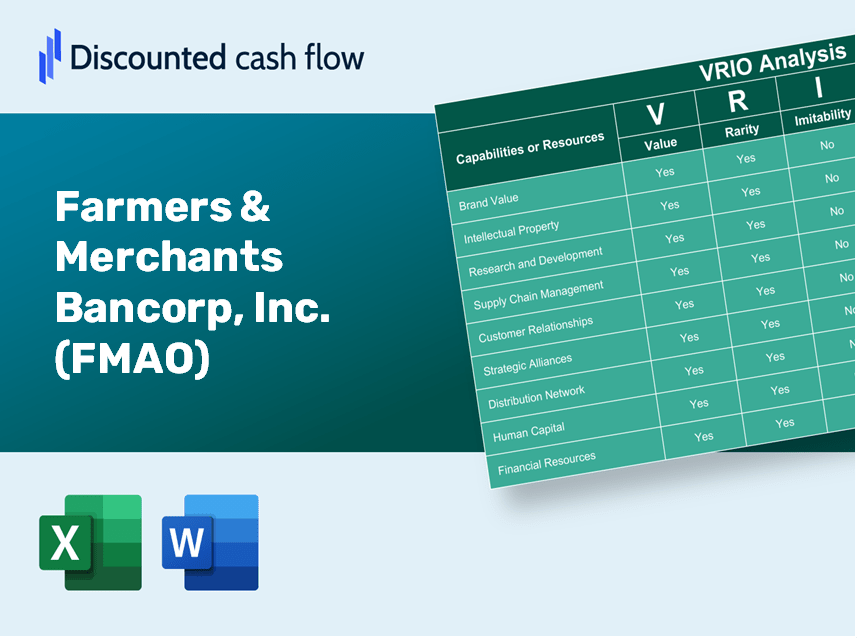 Farmers & Merchants Bancorp, Inc. (FMAO): VRIO Analysis [10-2024 Updated]