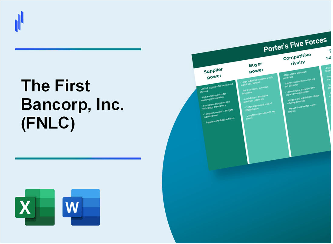 What are the Porter’s Five Forces of The First Bancorp, Inc. (FNLC)?