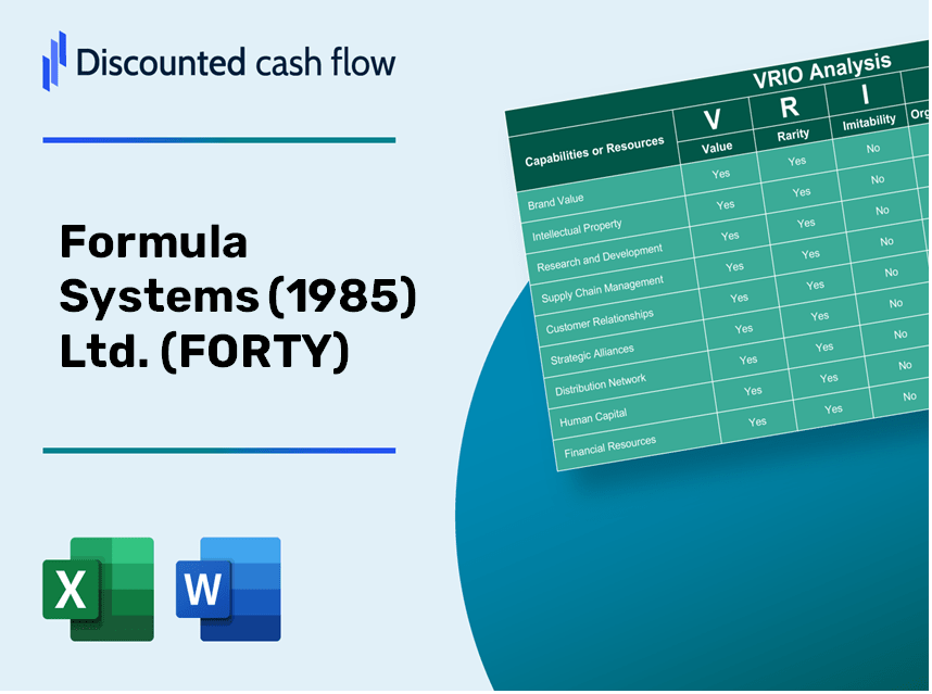 Formula Systems (1985) Ltd. (FORTY): VRIO Analysis [10-2024 Updated]