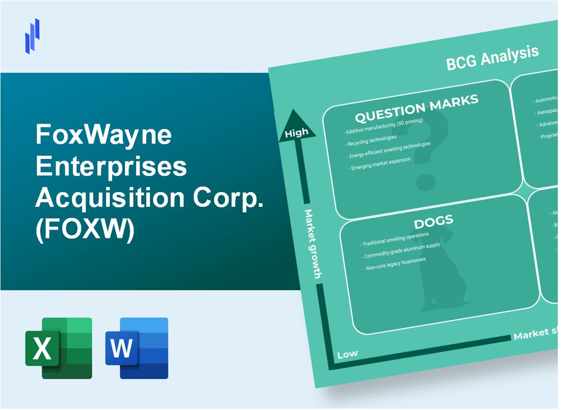 FoxWayne Enterprises Acquisition Corp. (FOXW) BCG Matrix Analysis