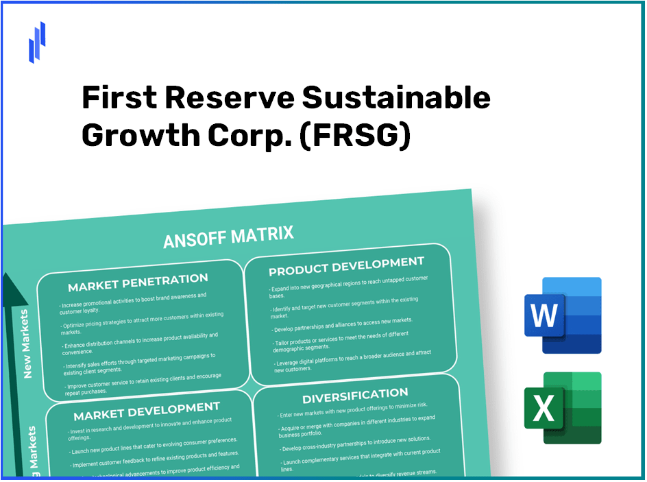 First Reserve Sustainable Growth Corp. (FRSG)Ansoff Matrix