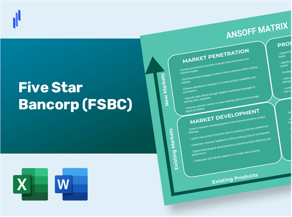 Five Star Bancorp (FSBC)Ansoff Matrix