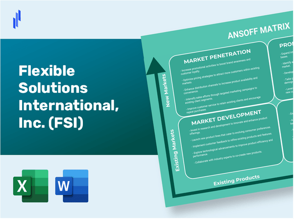 Flexible Solutions International, Inc. (FSI)Ansoff Matrix