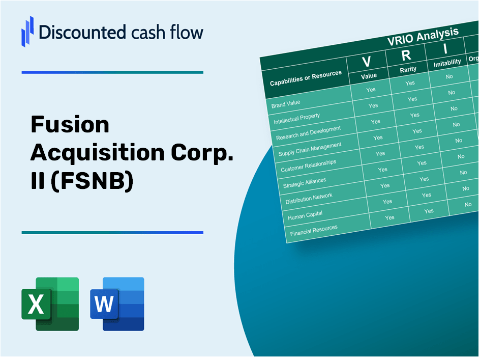 Fusion Acquisition Corp. II (FSNB): VRIO Analysis [10-2024 Updated]