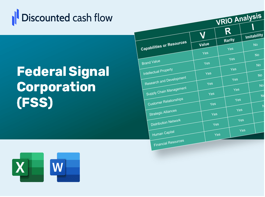 Federal Signal Corporation (FSS): VRIO Analysis [10-2024 Updated]