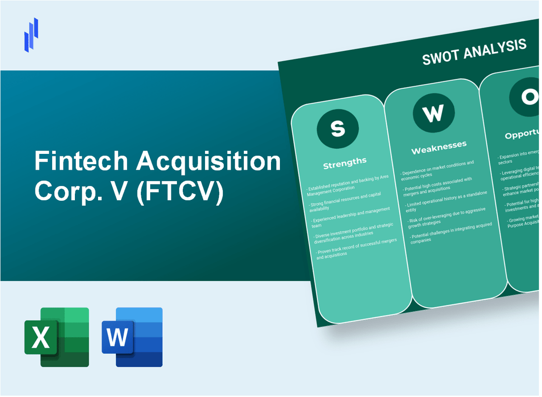 Fintech Acquisition Corp. V (FTCV) SWOT Analysis