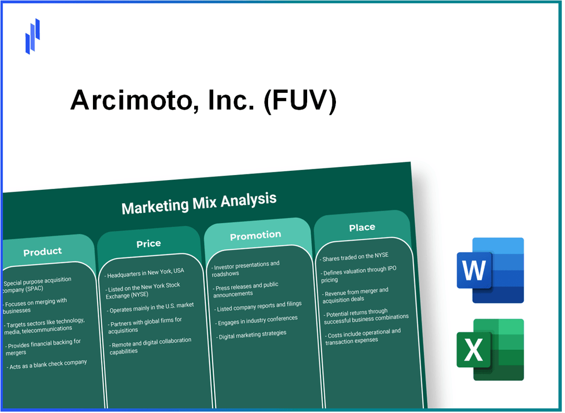 Marketing Mix Analysis of Arcimoto, Inc. (FUV)