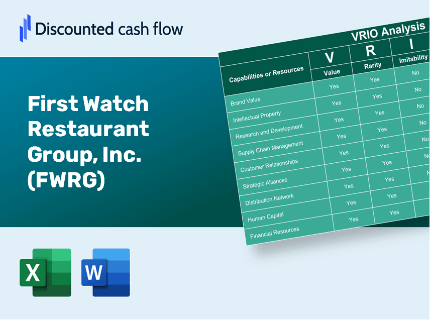 First Watch Restaurant Group, Inc. (FWRG): VRIO Analysis [10-2024 Updated]