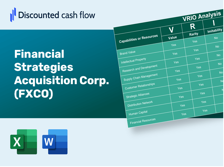 Financial Strategies Acquisition Corp. (FXCO): VRIO Analysis [10-2024 Updated]